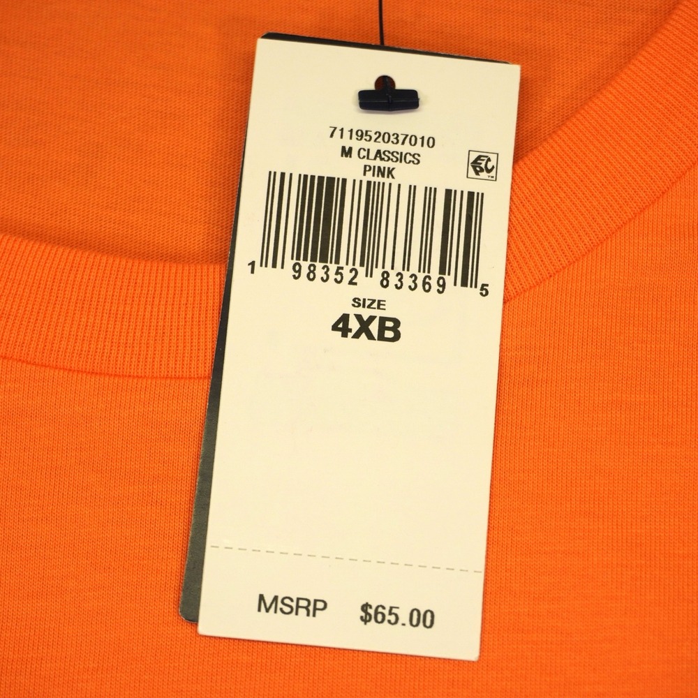 NEW Polo Ralph Lauren T-Shirt Mens 4XB Orange Short Sleeve Graphic Pony Logo Tee - Picture 3 of 10